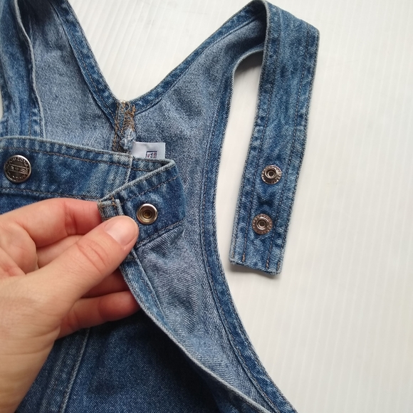 ARIZONA • Vintage denim pinafore bib overall dress - Picture 4 of 7